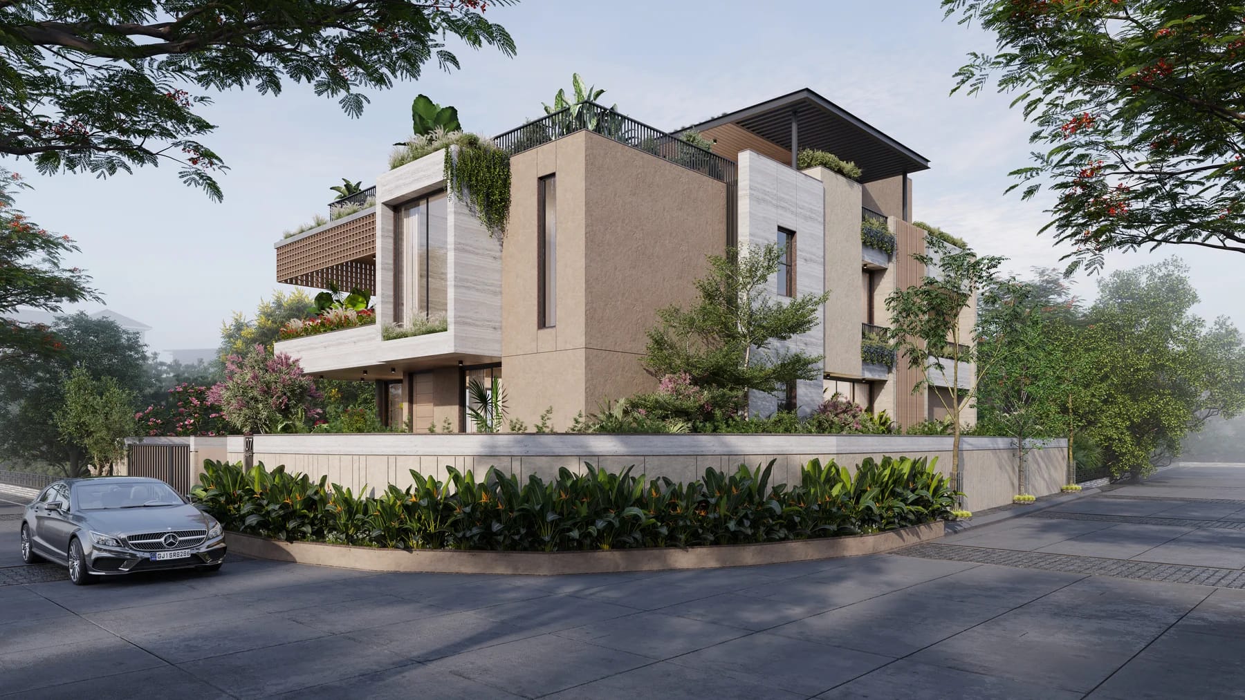 Ambapur – Residential project by JSA Architects in Ambapur, Gujarat