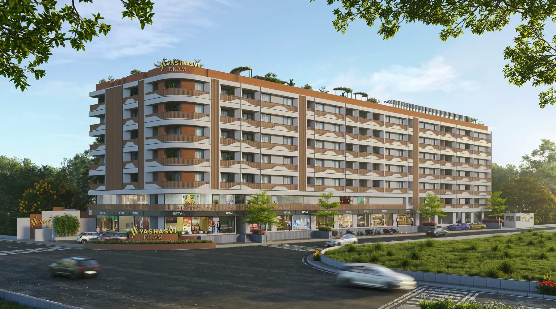 Yashashvi Ekam Flats – Residential project by JSA Architects in Ahmedabad, Gujarat